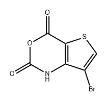 7-溴-1H-噻吩并[3,2-D][1,3]噁嗪-2,4-二酮 结构式