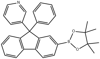 Pyridine, 3-[9-phenyl-2-(4,4,5,5-tetramethyl-1,3,2-dioxaborolan-2-yl)-9H-fluoren-9-yl]- 结构式