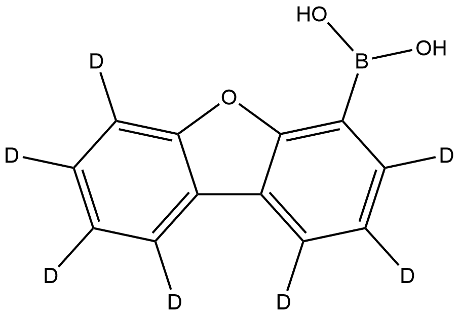 B-(4-Dibenzofuranyl-1,2,3,6,7,8,9-d7)boronic acid 结构式
