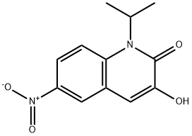 3-Hydroxy-1-(1-methylethyl)-6-nitro-2(1H)-quinolinone 结构式