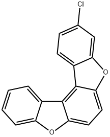 3-氯苯并[1,2-B:4,3-B']二苯并呋喃 结构式