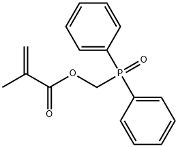 2-PROPENOIC ACID, 2-METHYL-, (DIPHENYLPHOSPHINYL)METHYL ESTER 结构式