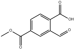 2-甲酰基-4-(甲氧羰基)苯甲酸2-甲酰基-4-(甲氧羰基)苯甲酸 结构式