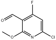 6-氯-4-氟-2-甲氧基烟醛 结构式