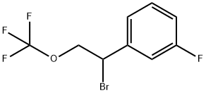 1-[1-bromo-2-(trifluoromethoxy)ethyl]-3-fluorobenzene 结构式