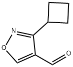 3-环丁基异噁唑-4-甲醛 结构式