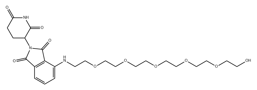泊马度胺-NH-五聚乙二醇 结构式