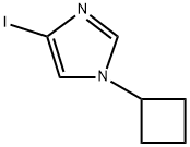 1-环丁基-4-碘-1H-咪唑 结构式
