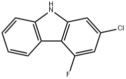 2-氯-4-氟-9H-咔唑 结构式