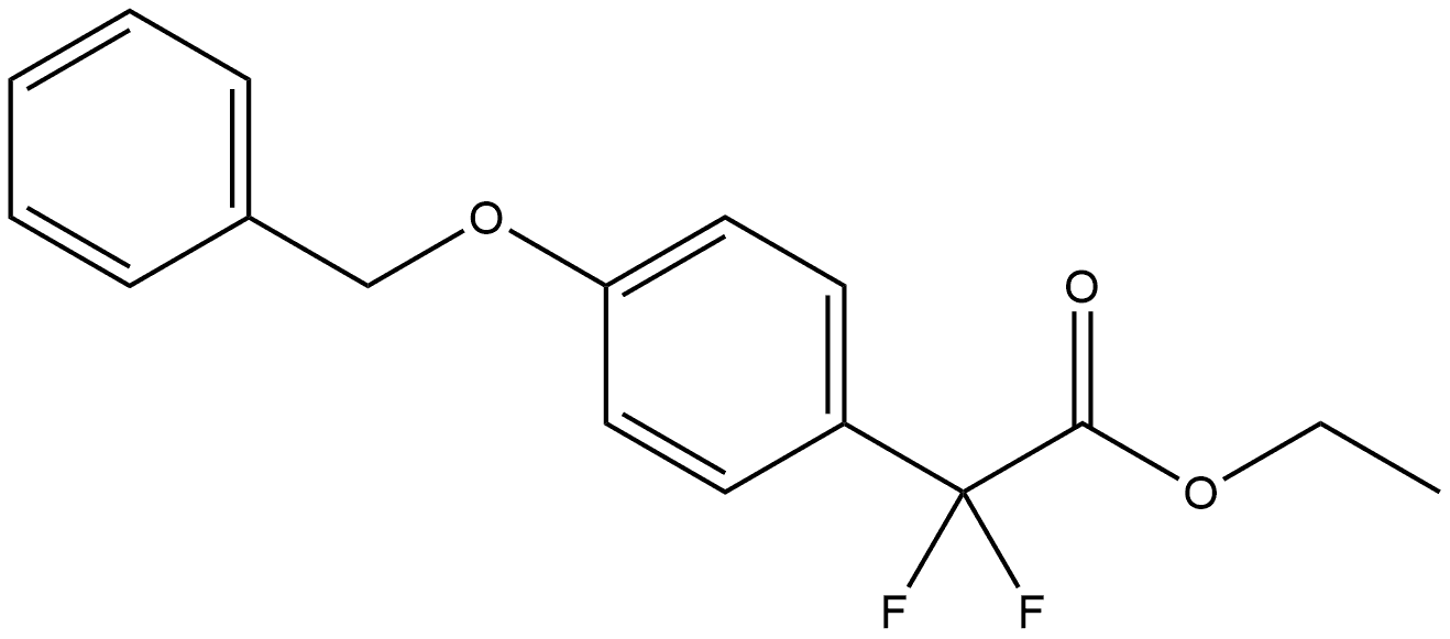 Ethyl α,α-difluoro-4-(phenylmethoxy)benzeneacetate 结构式