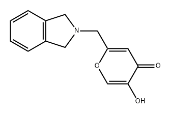 5-羟基-2-(2-异吲哚啉基甲基)-4H-吡喃-4-酮 结构式