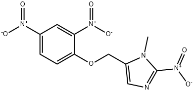 5-((2,4-二硝基苯氧基)甲基)-1-甲基-2-硝基-1H-咪唑 结构式
