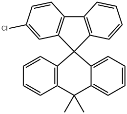 Spiro[anthracene-9(10H),9'-[9H]fluorene], 2'-chloro-10,10-dimethyl- 结构式