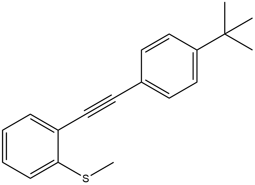 1-[2-[4-(1,1-Dimethylethyl)phenyl]ethynyl]-2-(methylthio)benzene 结构式