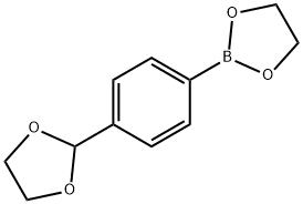 2-(4-(1,3-二氧戊环-2-基)苯基)-1,3,2-二氧硼杂环戊烷 结构式