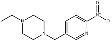 Piperazine, 1-ethyl-4-[(6-nitro-3-pyridinyl)methyl]- 结构式