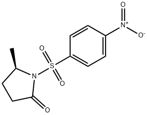 2-Pyrrolidinone, 5-methyl-1-[(4-nitrophenyl)sulfonyl]-, (5R)- 结构式