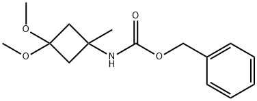 (3,3-二甲氧基-1-甲基环丁基)氨基甲酸苯甲酯 结构式