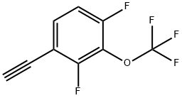 Benzene, 1-ethynyl-2,4-difluoro-3-(trifluoromethoxy)- 结构式