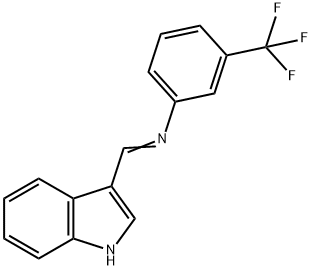 3-[N-(α,α,α-Trifluoro-m-tolyl)formimidoyl]-1H-indole 结构式