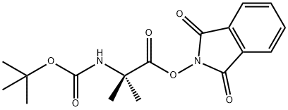 1,3-二氧异吲哚-2-基2-((叔丁氧羰基)氨基)-2-甲基丙酸酯 结构式