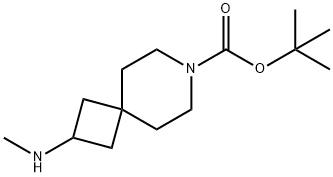 7-Azaspiro[3.5]nonane-7-carboxylic acid, 2-(methylamino)-, 1,1-dimethylethyl ester 结构式