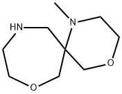 1-methyl-4,8-dioxa-1,11-diazaspiro[5.6]dodecane 结构式