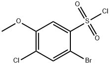 2-溴-4-氯-5-甲氧基苯磺酰氯 结构式