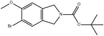 5-溴-6-甲氧基异吲哚啉-2-羧酸叔丁酯 结构式