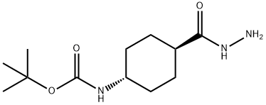 (TRANS-4-(肼羰基)环己基)氨基甲酸叔丁酯 结构式