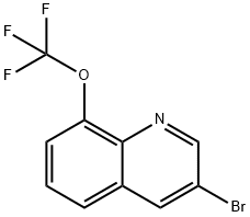 3-溴-8-(三氟甲氧基)喹啉 结构式