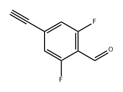 4-乙炔基-2,6-二氟苯甲醛 结构式