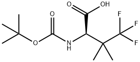 D-Valine, N-[(1,1-dimethylethoxy)carbonyl]-4,4,4-trifluoro-3-methyl- 结构式