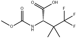 (S)-4,4,4-三氟-2-((甲氧羰基)氨基)-3,3-二甲基丁酸 结构式