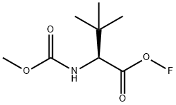 (S)-次氟(S)-2-((甲氧羰基)氨基)-3,3-二甲基丁酸酐 结构式