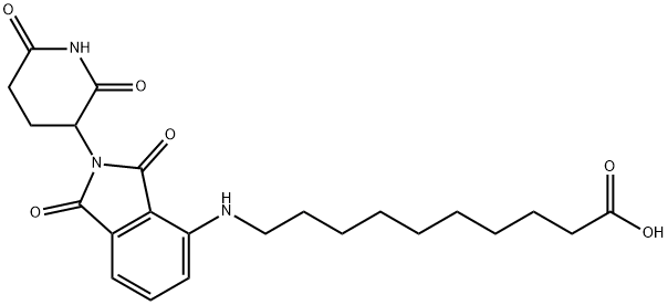 POMALIDOMIDE-C9-CO2H 结构式