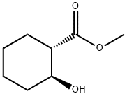 Cyclohexanecarboxylic acid, 2-hydroxy-, methyl ester, (1S-trans)- (9CI) 结构式
