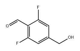 2,6-二氟-4-(羟甲基)苯甲醛 结构式