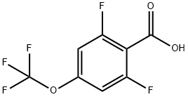 2,6-Difluoro-4-(trifluoromethoxy)benzoic acid 结构式