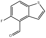 5-Fluorobenzo[b]thiophene-4-carboxaldehyde 结构式