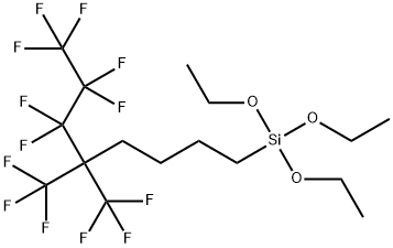 Triethoxy[5,5-bis(trifluoromethyl)-6,6,7,7,8,8,8-heptafluorooctyl]silane 结构式