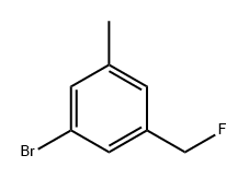 Benzene, 1-bromo-3-(fluoromethyl)-5-methyl- 结构式