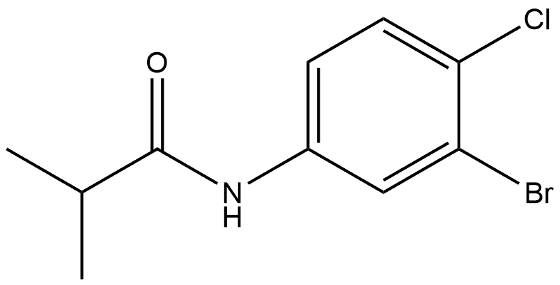 N-(3-Bromo-4-chlorophenyl)-2-methylpropanamide 结构式