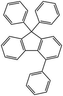 9H-Fluorene, 4,9,9-triphenyl- 结构式