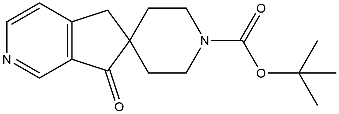 1,1-Dimethylethyl 5,7-dihydro-7-oxospiro[6H-cyclopenta[c]pyridine-6,4′-piperidine]-1′-carboxylate 结构式