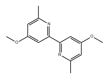 4,4'-二甲氧基-6,6'-二甲基-2,2'-联吡啶 结构式