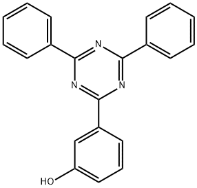 3-(4,6-二苯基-1,3,5-三嗪-2-基)苯酚 结构式