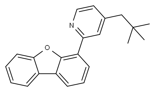 2-(二苯并呋喃-4-基)-4-新戊基吡啶 结构式