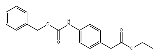 Benzeneacetic acid, 4-[[(phenylmethoxy)carbonyl]amino]-, ethyl ester 结构式