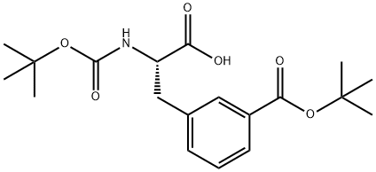 L-Phenylalanine, N,3-bis[(1,1-dimethylethoxy)carbonyl]- 结构式